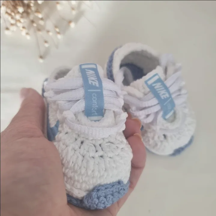 Tênis Crochê Baby Sport Azul Claro