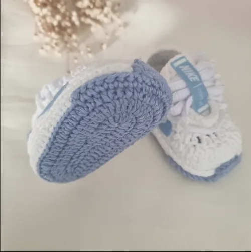 Tênis Crochê Baby Sport Azul Escuro