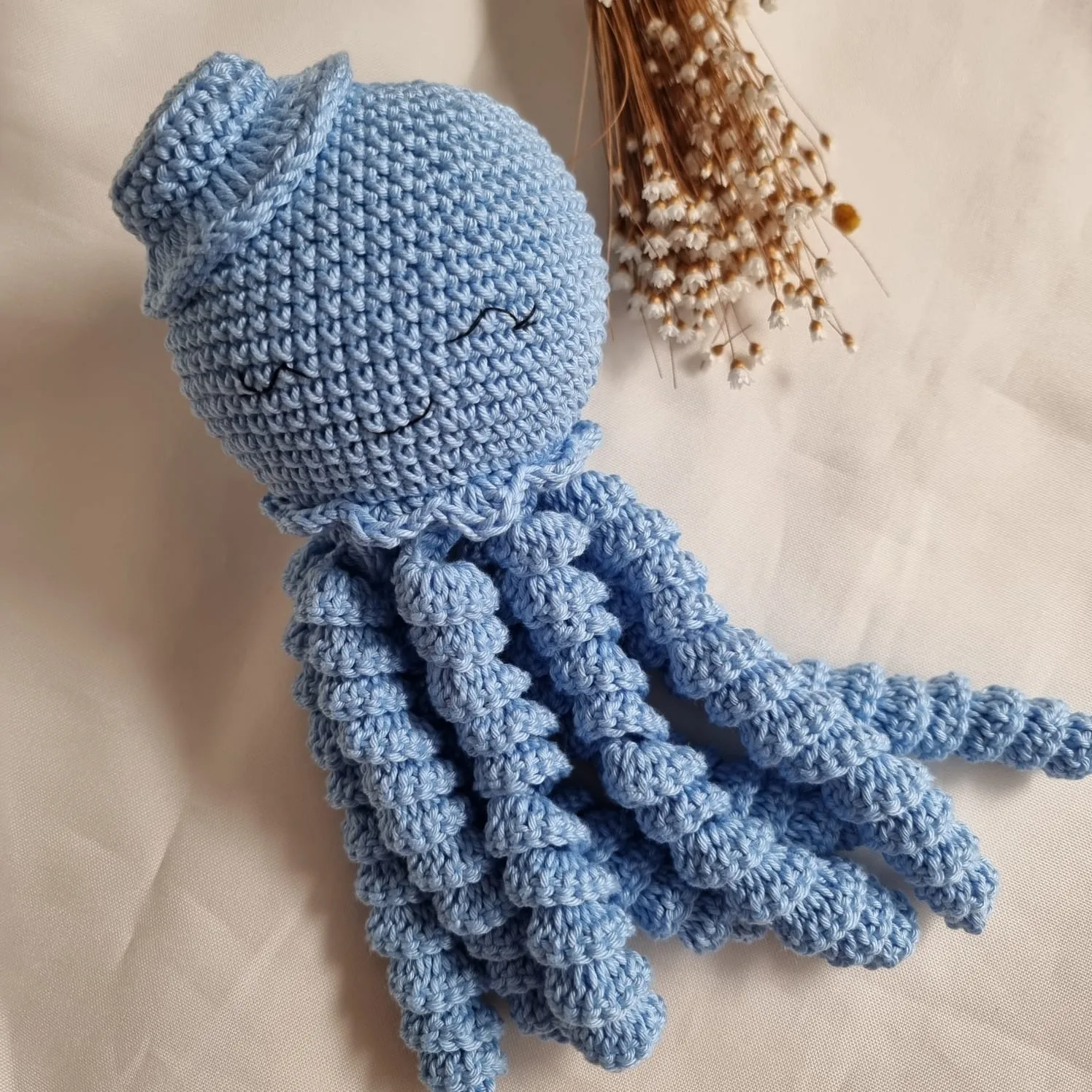 Polvinho de Crochê Azul – Recém-Nascido - Amigurumi - Imagem 2