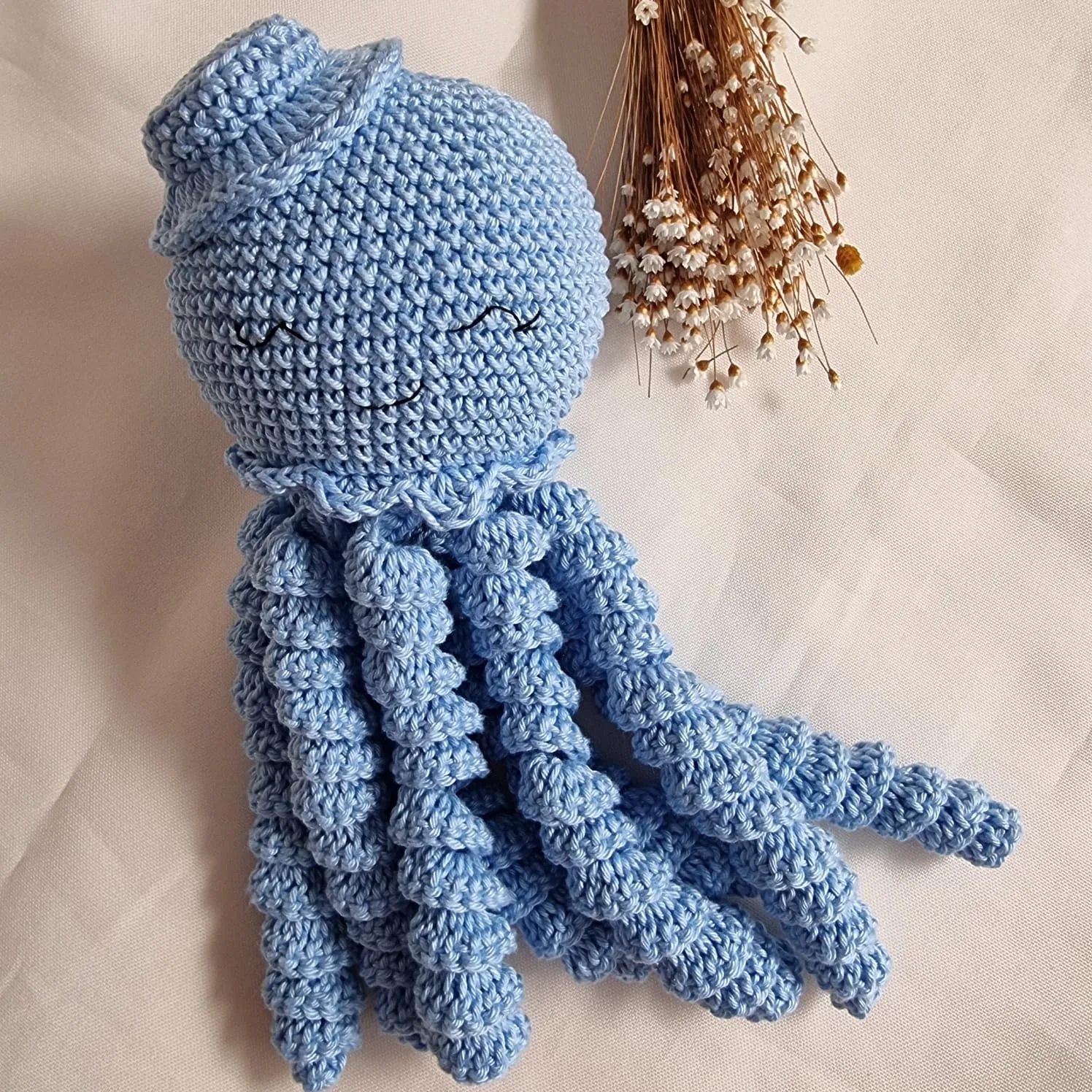 Polvinho de Crochê Azul – Recém-Nascido - Amigurumi
