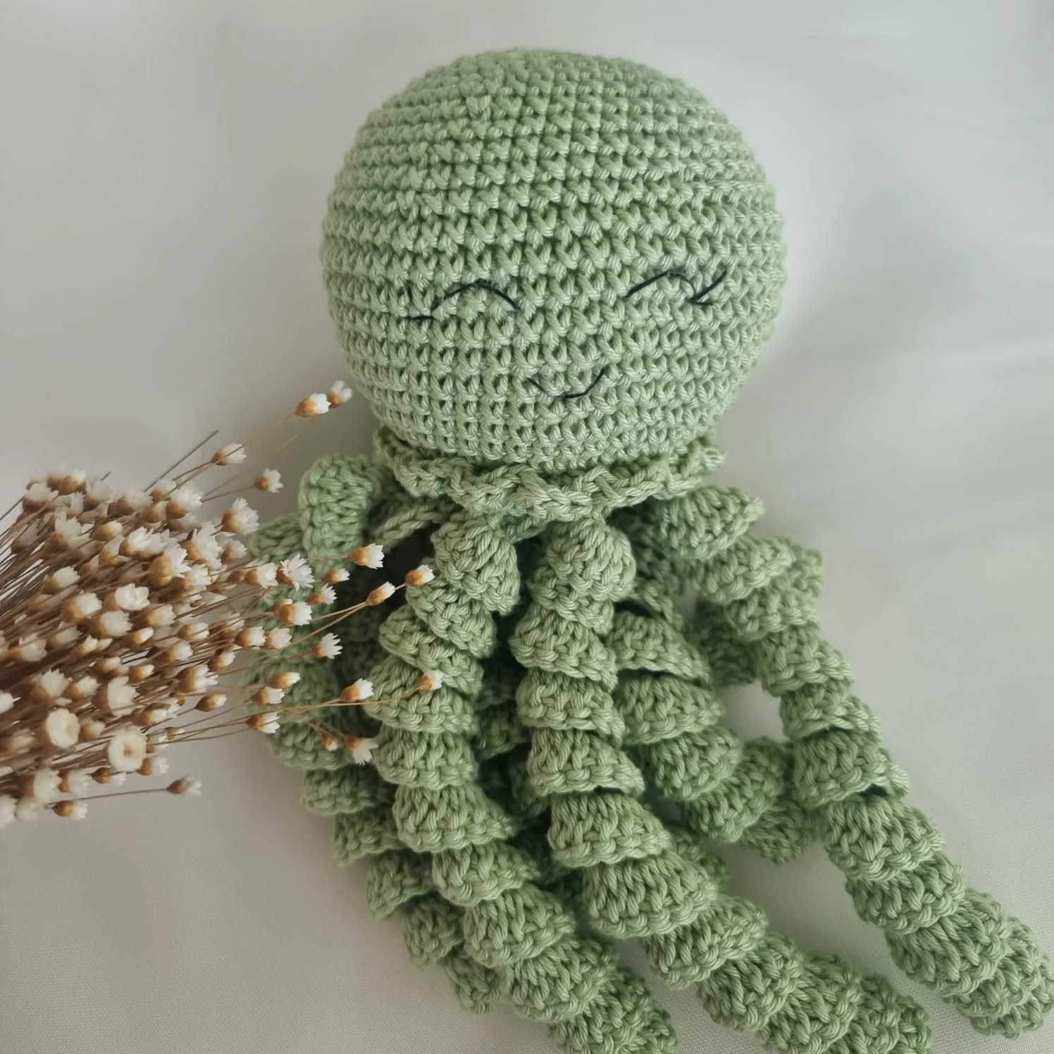 Polvinho de Crochê Verde – Recém-Nascido - Amigurumi
