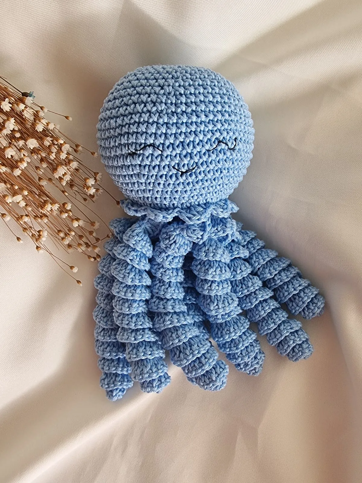 Polvinho de Crochê Azul – Recém-Nascido - Amigurumi