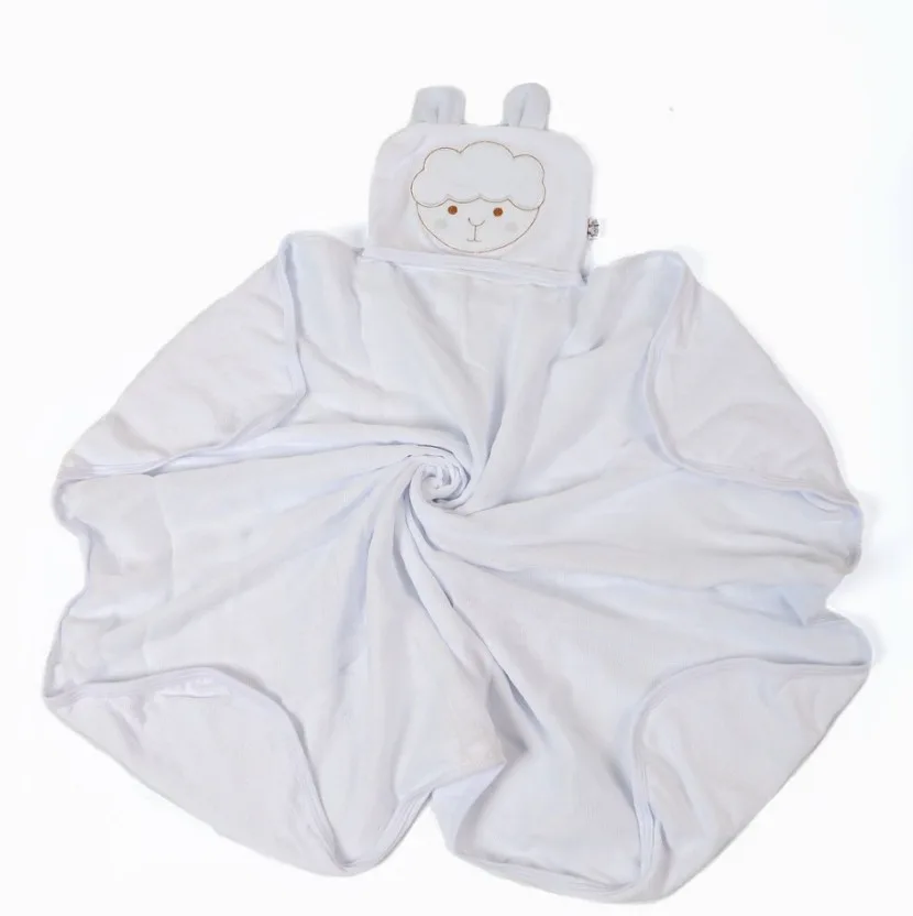 Toalha de Banho com Capuz Ovelhinha Branca - Imagem 2